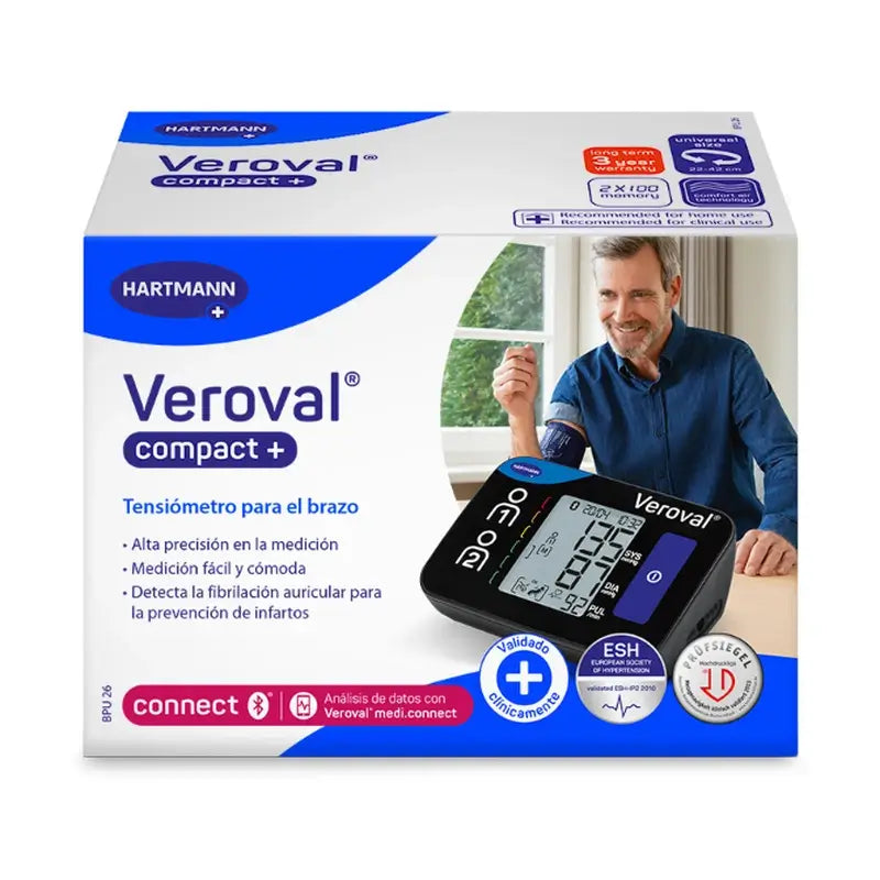 Veroval Compact+ Tensiómetro De Brazo , 1 unidad