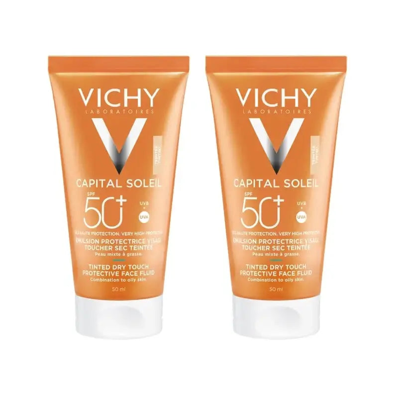 Vichy Capital Soleil Bb Cream Tacto Seco, 2X50 Ml