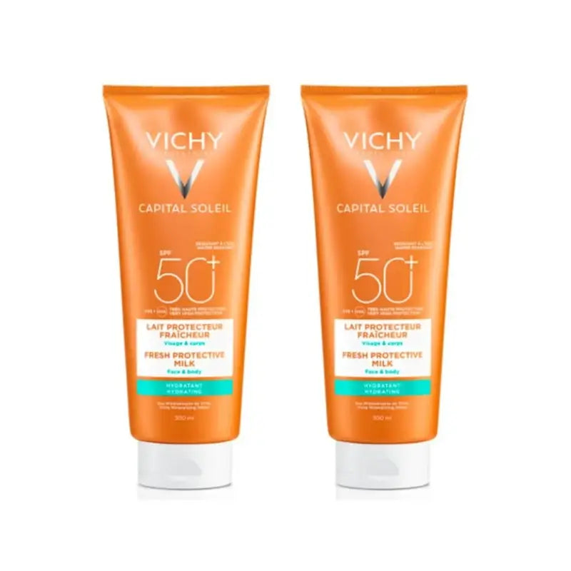 Vichy Capital Soleil Leche Protectora Hidratante Spf 50, 2X300 Ml