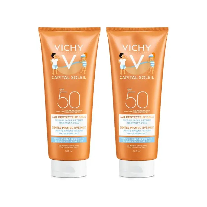 Vichy Capital Soleil Leche Solar Niños Spf 50+, 2X300 Ml
