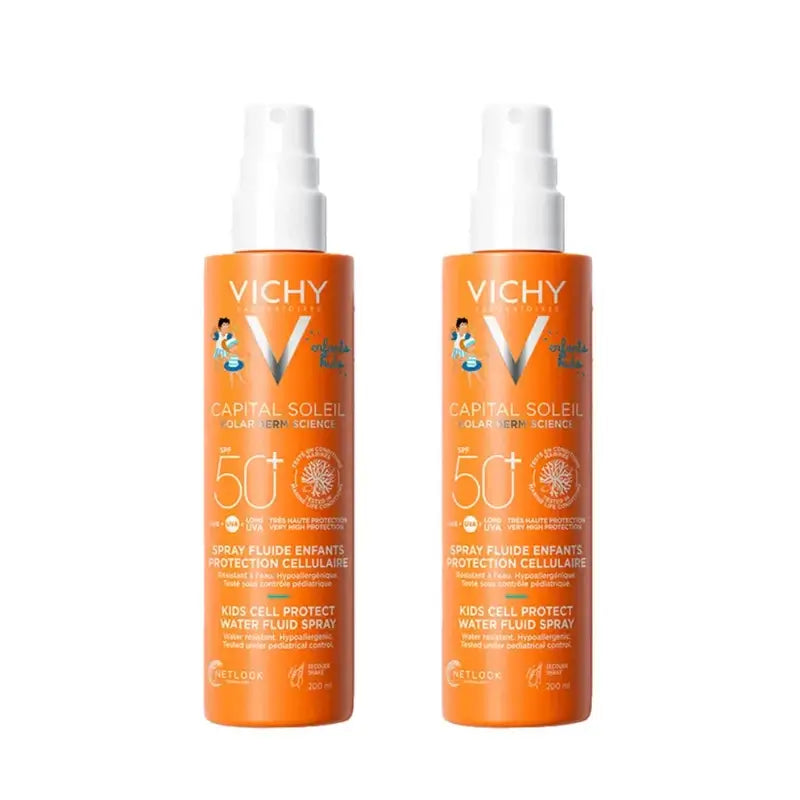 Vichy Capital Soleil Spray Niños Spf 50, 2X200 Ml