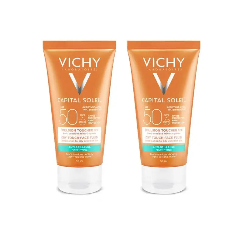 Vichy Capital Soleil Tacto Seco Spf 50, 2X50 Ml