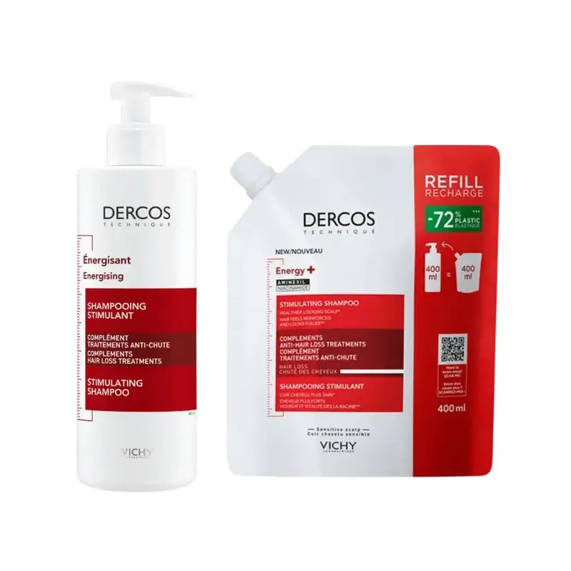 Vichy Dercos Champú Energy+ 400 Ml + Refill 400 Ml