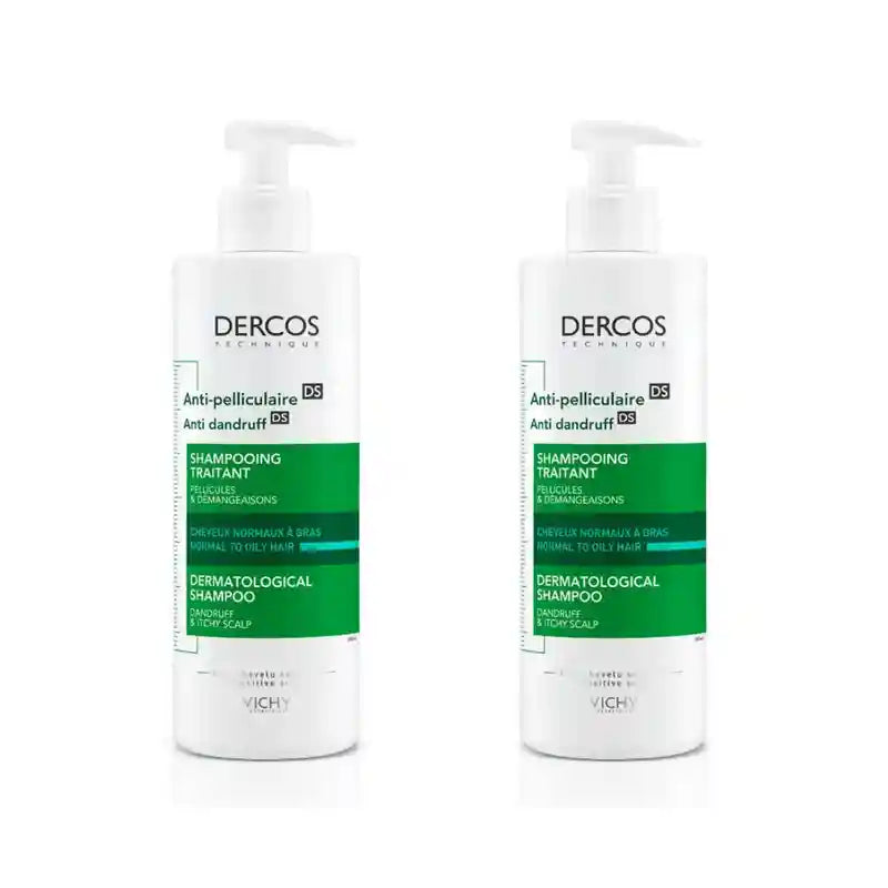 Vichy Dercos Technique Champú Anticaspa Grasa, 2X390 Ml