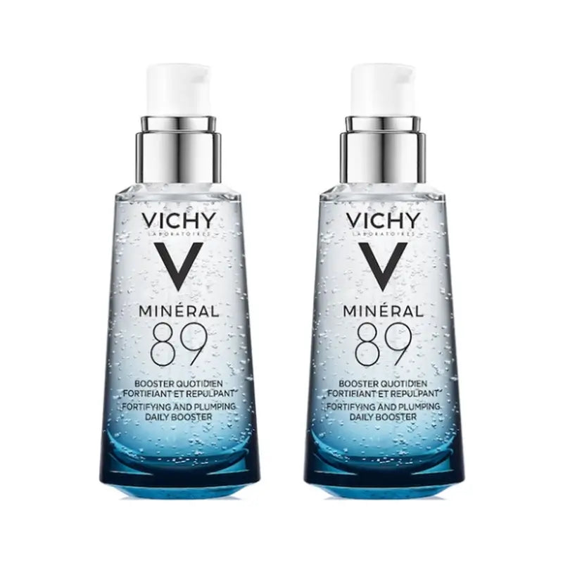 Vichy Minéral 89 Hidratación Intensa Rostro, 2x75 ml