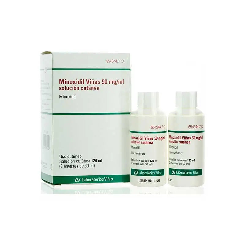 Minoxidil Viñas 50 Mg/ml Solución Cutánea 2 Frascos 60 ml