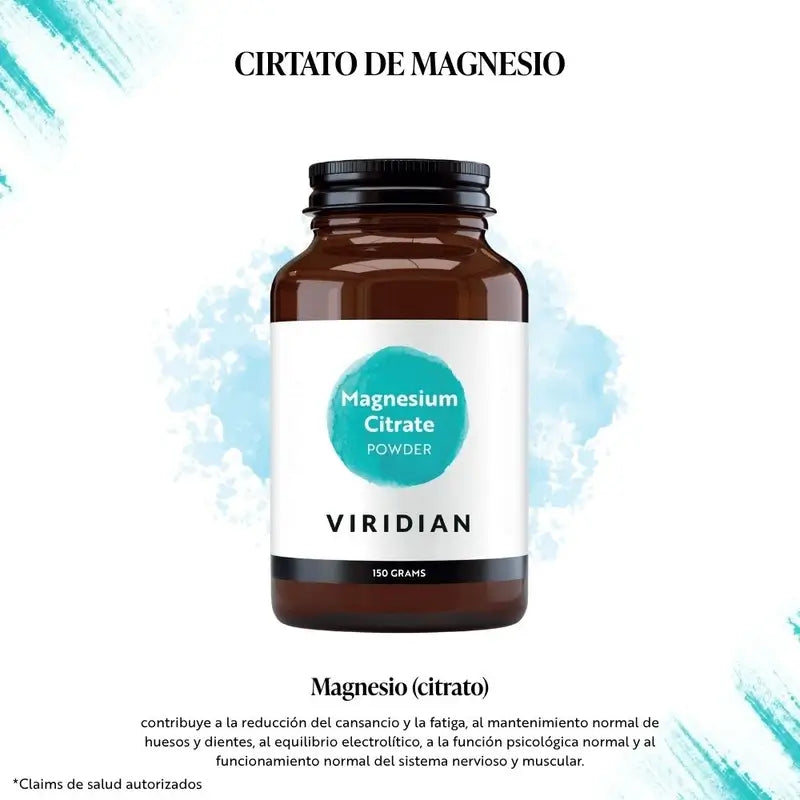 Viridian Citrato De Magnesio En Polvo , 150 gr