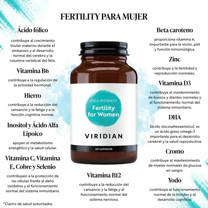 Viridian Fertility Para Mujeres , 60 vcaps