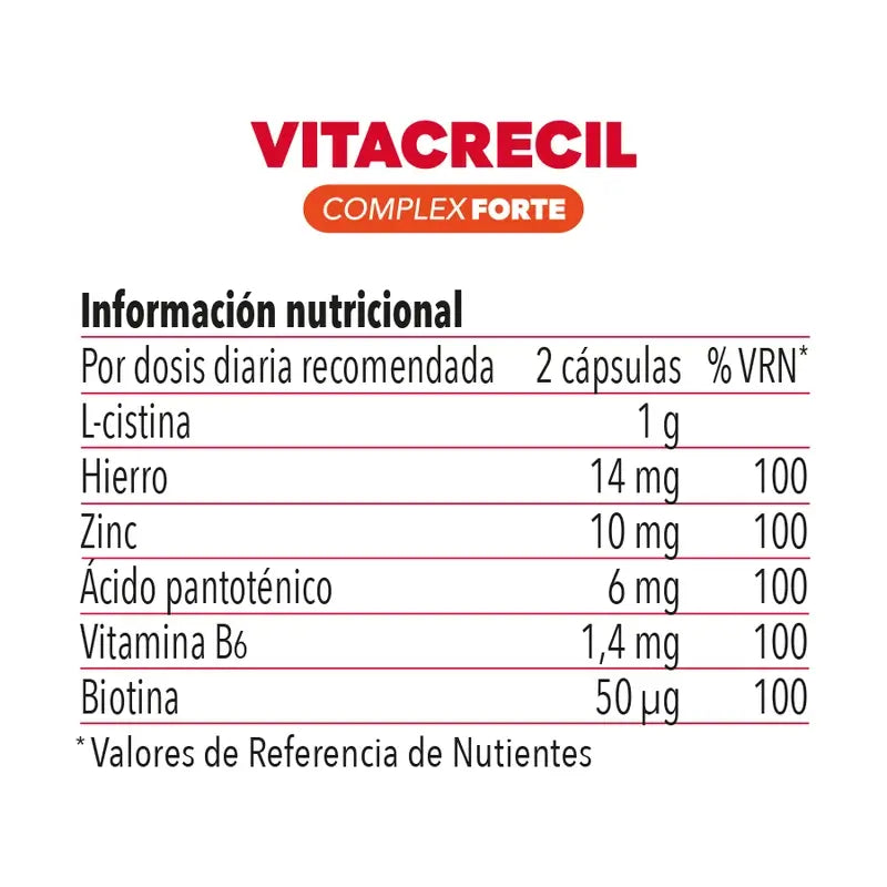 Vitacrecil Complex Forte, Pack 3 x 60 Cápsulas