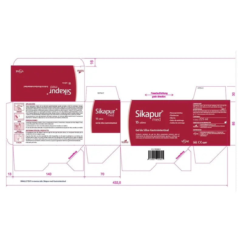 Sikapur Gastro 15 sticks - Gel de sílice mineral para el confort digestivo
