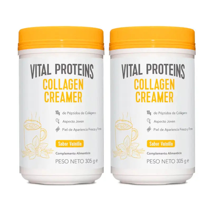 Vital Proteins Duplo Crema en Polvo de Colágeno Sabor Vainilla 2x 305g