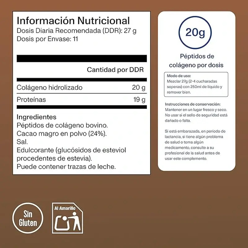 Vital Proteins Duplo Péptidos De Colágeno Sabor Chocolate, 2x 297 gr