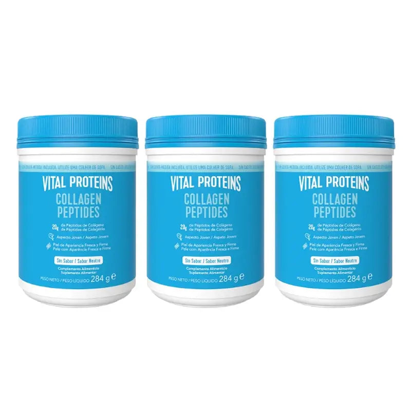Vital Proteins Triplo Péptidos de Colágeno, 3x 284g