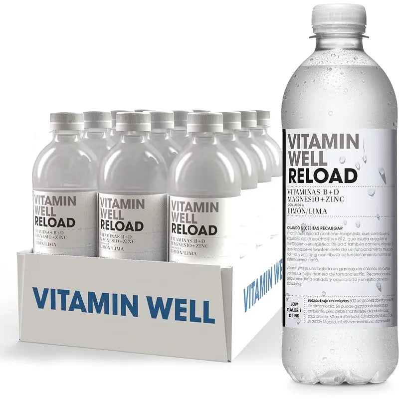 Vitamin Well Pack Reload Lima/Limón, 12 uds x 500 ml