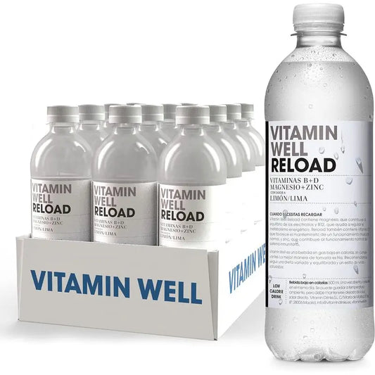 Vitamin Well Pack Reload Lima/Limón, 12 uds x 500 ml
