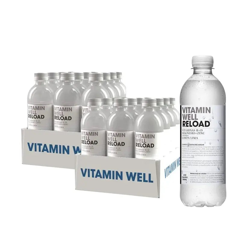 Vitamin Well Pack Reload Lima/Limón, 24 Uds X 500 Ml