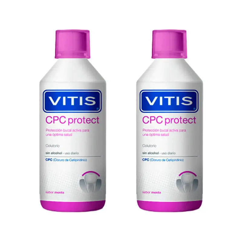 VITIS Duplo Cpc Protect Colutorio 2x500 ml Sin Alcohol