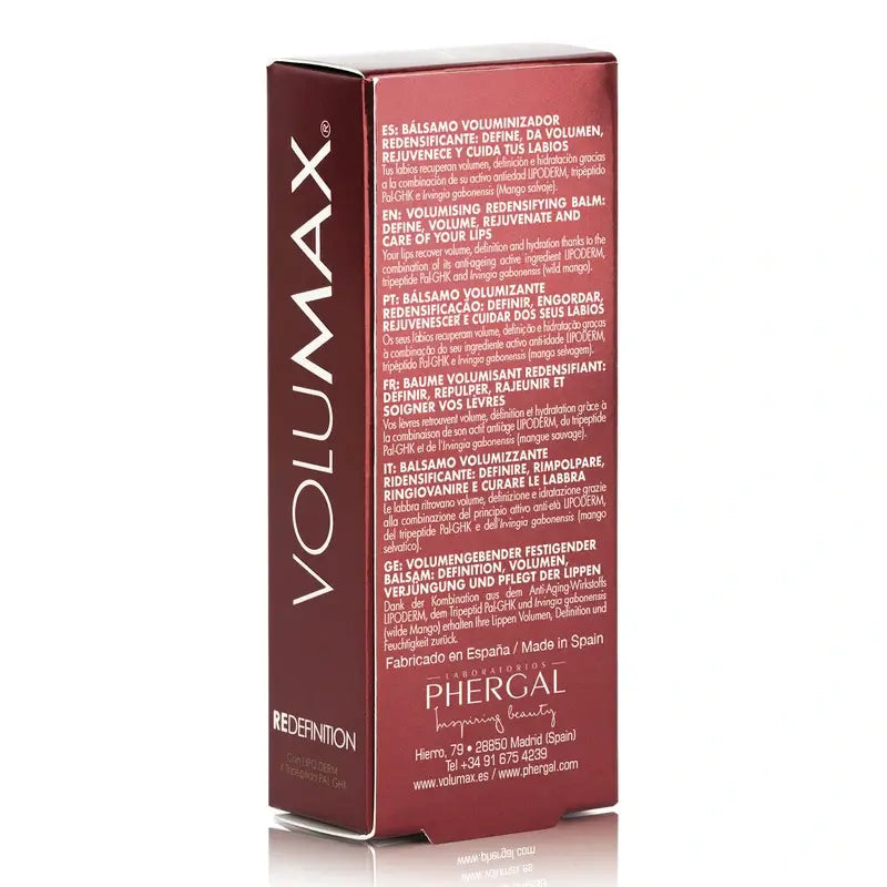 Volumax Redefinition Bálsamo Labial Reparador Antiarrugas Voluminizador 15Ml