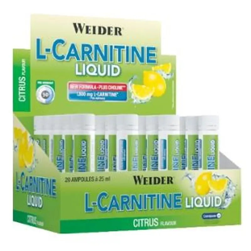 Weider Weider L-Carnitina Sabor Limon 20Amp.