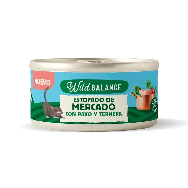 Wild Balance Lata Recetas Del Chef Estofado De Mercado Para Gatos, 80 gr
