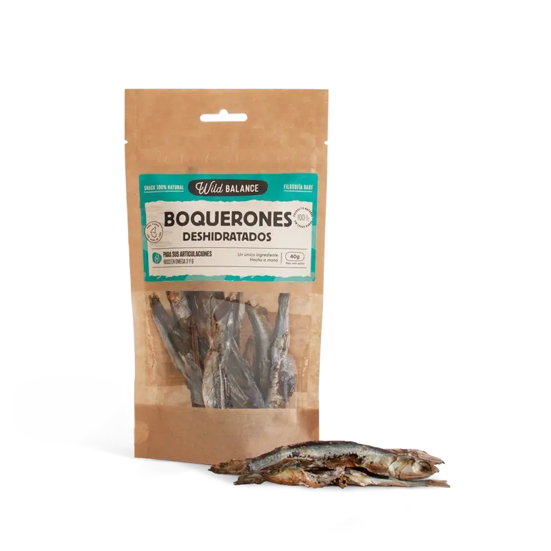 Wild Balance Snacks Boquerón Deshidratado , 40 gr