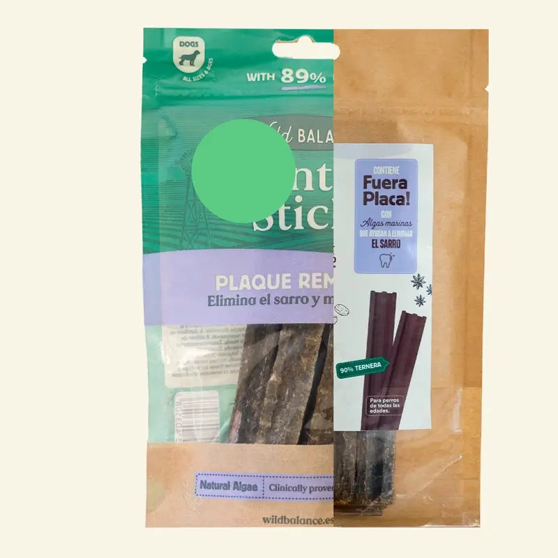 Wild Balance Snacks Stick Dental Fuera Placa , 7 sticks