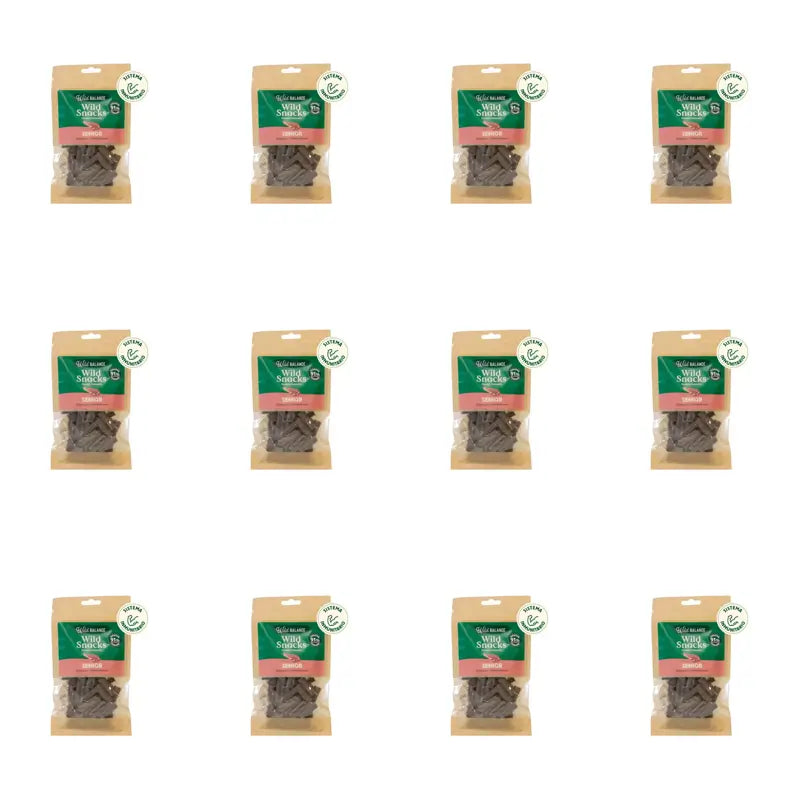 Wild Balance Wild Snack Senior - Sistema Inmunitario , 75 gramos, Pack de 12