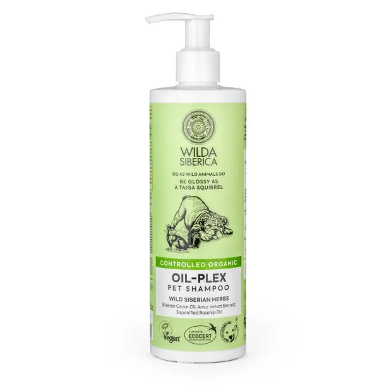Wilda Vet Champú Oil-Plex Para Mascotas, 400 Ml