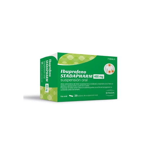 Stadapharm Ibuprofeno, 400 mg 20 sobres Suspensión Oral 10 ml