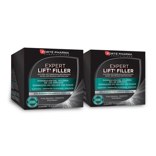 Forté Pharma Expert Lift Filler Disminución De Volumen 10 Shots Pack De 2 Unidades