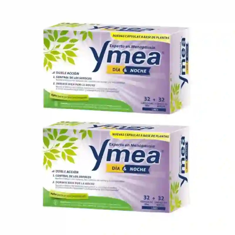 Ymea Día&Noche Doble Accíon Menopausia, 32+32 Cápsulas, Pack De 2