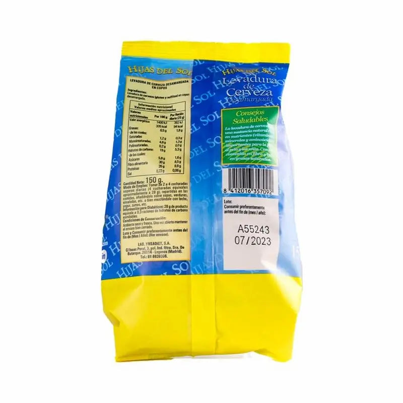 Ynsadiet Levadura De Cerveza Desamargada Bolsa 150Gr.