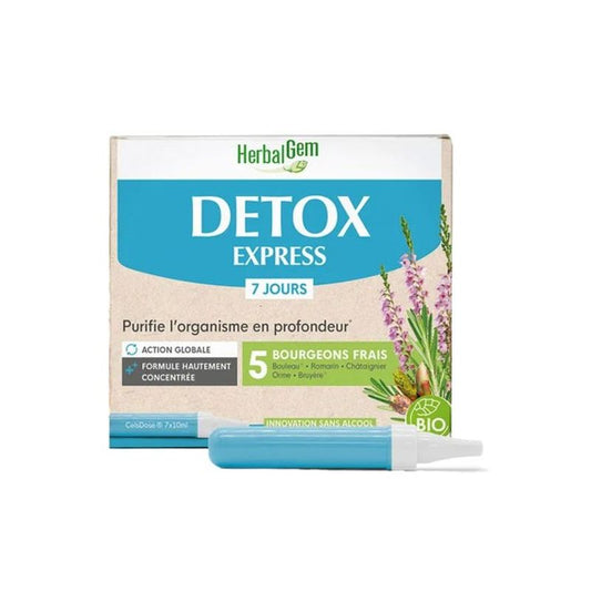 Herbalgem Detox Express, 7 x 10 ml