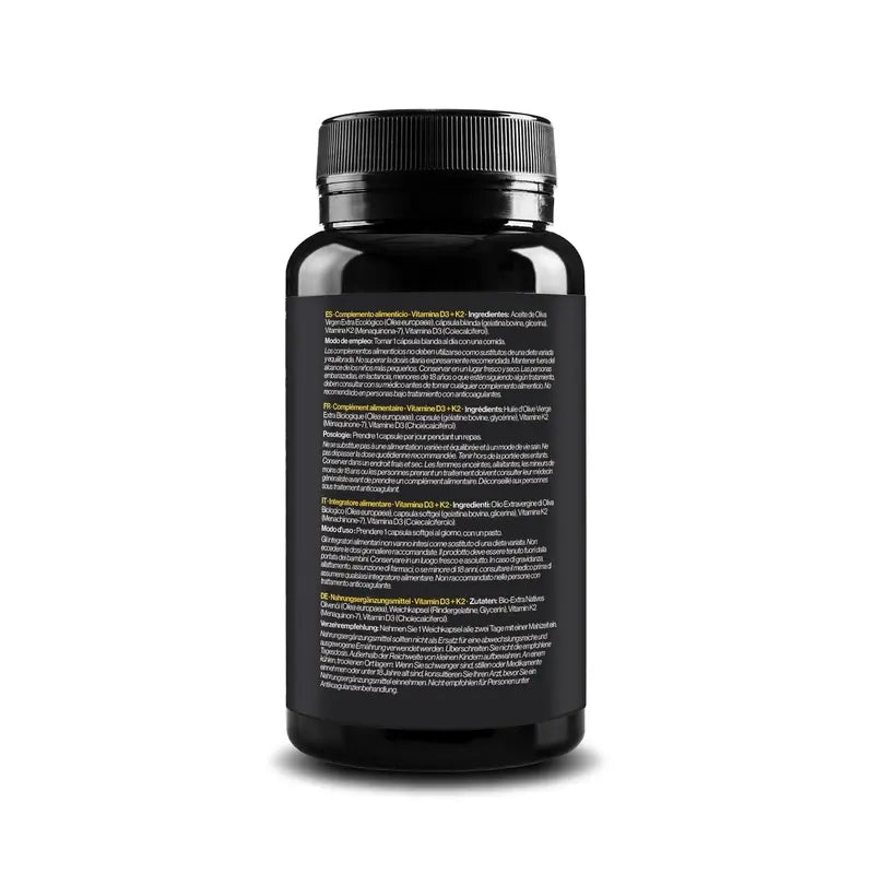 Zenement Vitamina D3 + K2, 2000 Ui Y 150 µg Mk-7, 200 cápsulas blandas