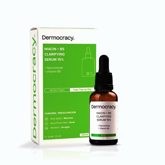 Dermocracy Niacin +B5 Clarifying Serum 15% Niacinamide + Vitamina B5 , 30 Ml