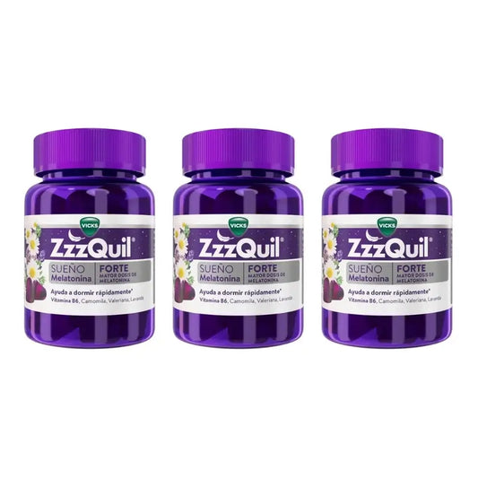 ZzzQuil Natura Forte Melatonina, Pack 3x30 Gummies