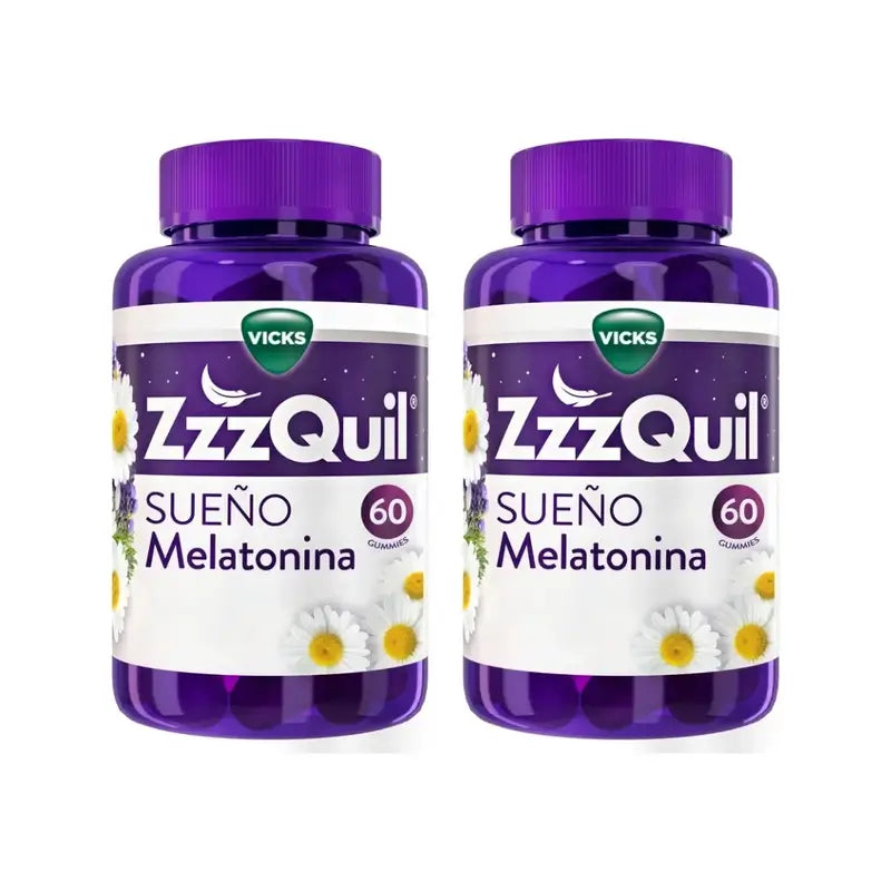 ZzzQuil Natura Melatonina, Pack 2x60 Gummies