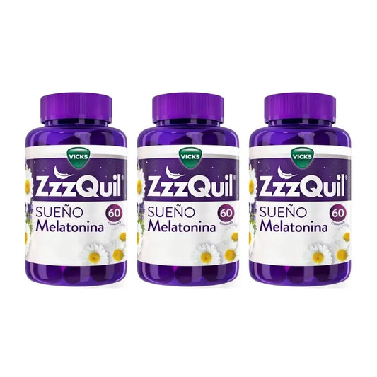 ZzzQuil Natura Melatonina, Pack 3x60 Gummies