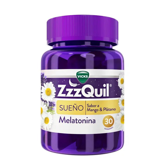 ZzzQuil Mango, Plátano y Valeriana, 30 Gummies