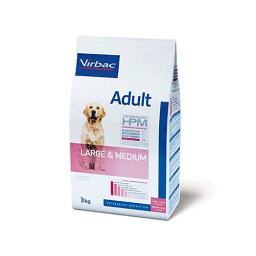 Virbac Hpm Adult Large & Medium 3Kg Alimento, pienso para perros