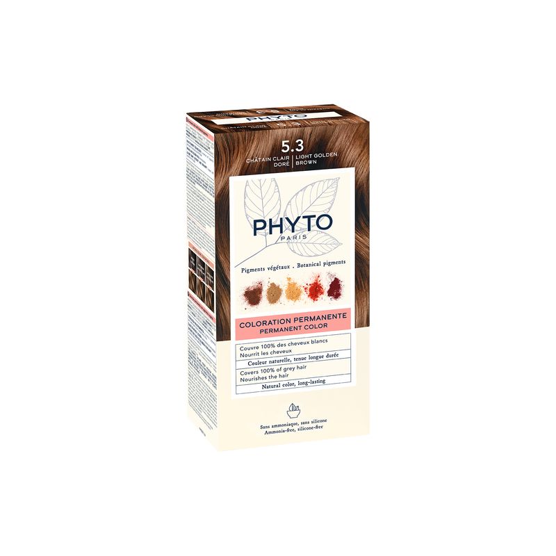 PHYTO Phytocolor 5.3 coloración permanente tono castaño claro dorado