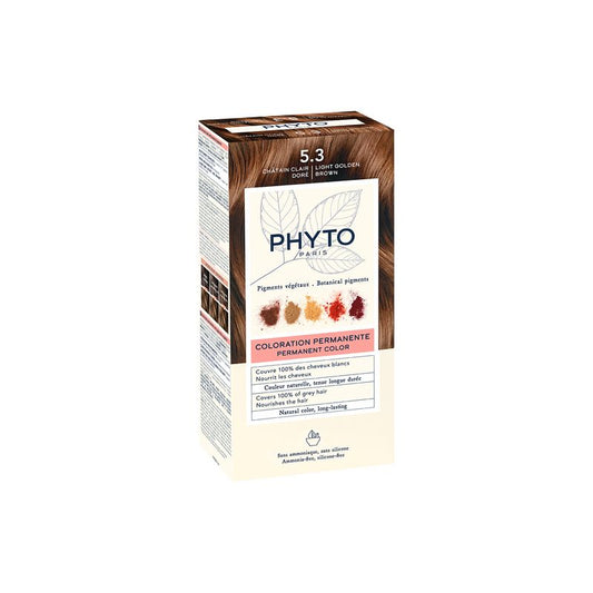 PHYTO Phytocolor 5.3 coloración permanente tono castaño claro dorado