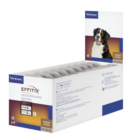 Effitix XL Antiparasitarios Perros Muy Grandes +40 Kg, 24 Pipetas