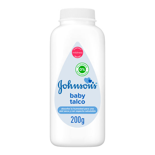 Johnson'S Baby Talco Suave Para Pieles Sensibles y Uso Diario, 200 gr