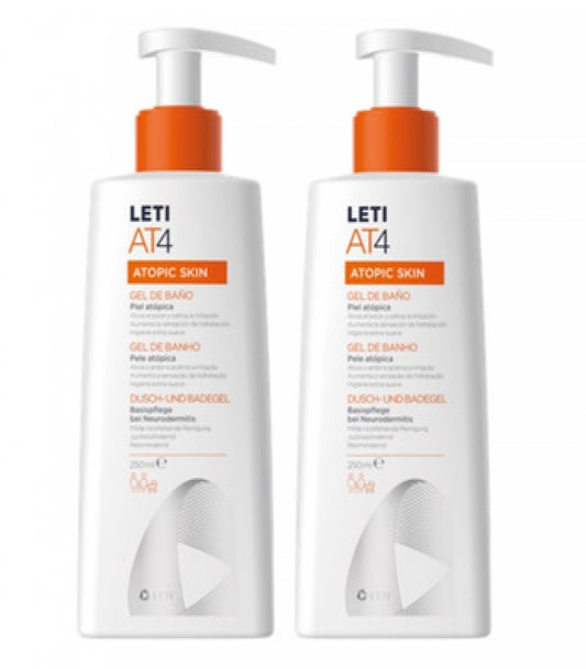 LETIAT4 Duplo Atopic Skin Gel de Baño 2 Unidades X 250 ml