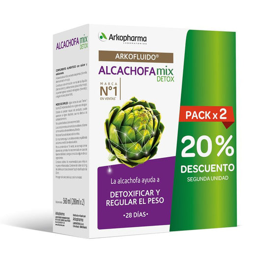 Arkofluido Alcachofa Mix Detox 280ml Pack Arkopharma