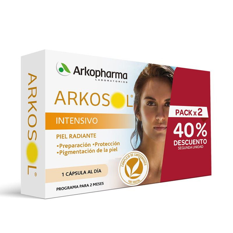 Arkopharma Arkosol Intensivo - 30 Perlas x 2 + Almohadilla Regalo