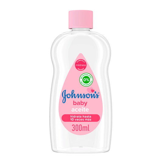 Johnson'S Baby Aceite Regular, Deja la Piel Suave y Sana, Ideal Para Pieles Delicadas, 300 ml