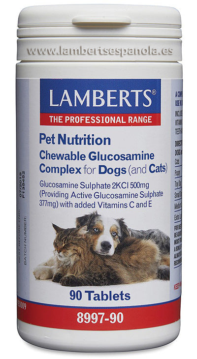 Lamberts Pet Nutrition Glucosamina Perro Gato 90 Comprimidosmast