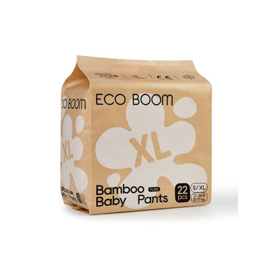 Eco Boom Pants De Bambú - Braguita Pañal - Pure Xl, 22 unidades
